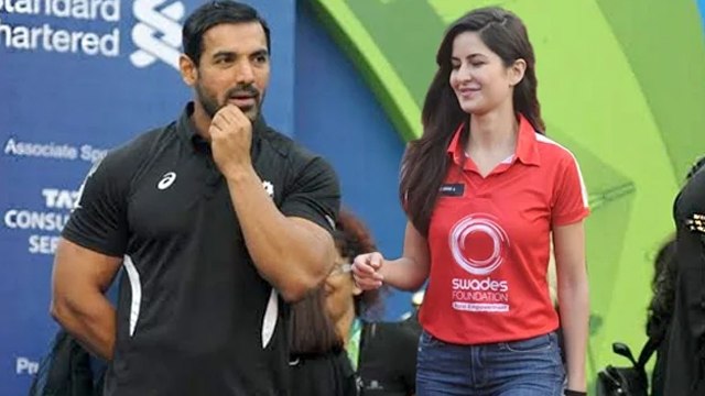 Katrina Kaif & John Abraham Participate In The Standard Chartered Mumbai Marathon 2016!