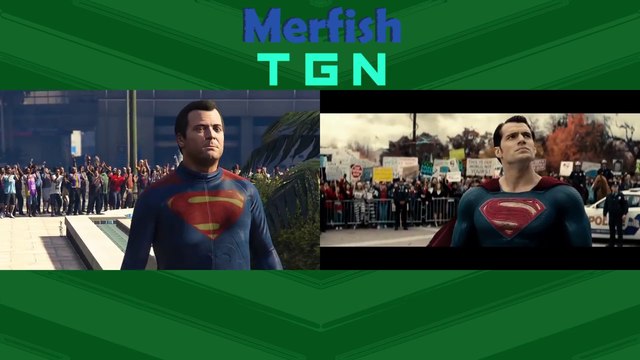 La bande-annonce de Batman v Superman sur GTA 5