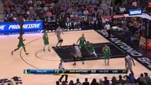 Boban Marjanovic Hugs Jeremy Evans While Dunking - Mavericks vs Spurs - Jan 17, 2016 - NBA