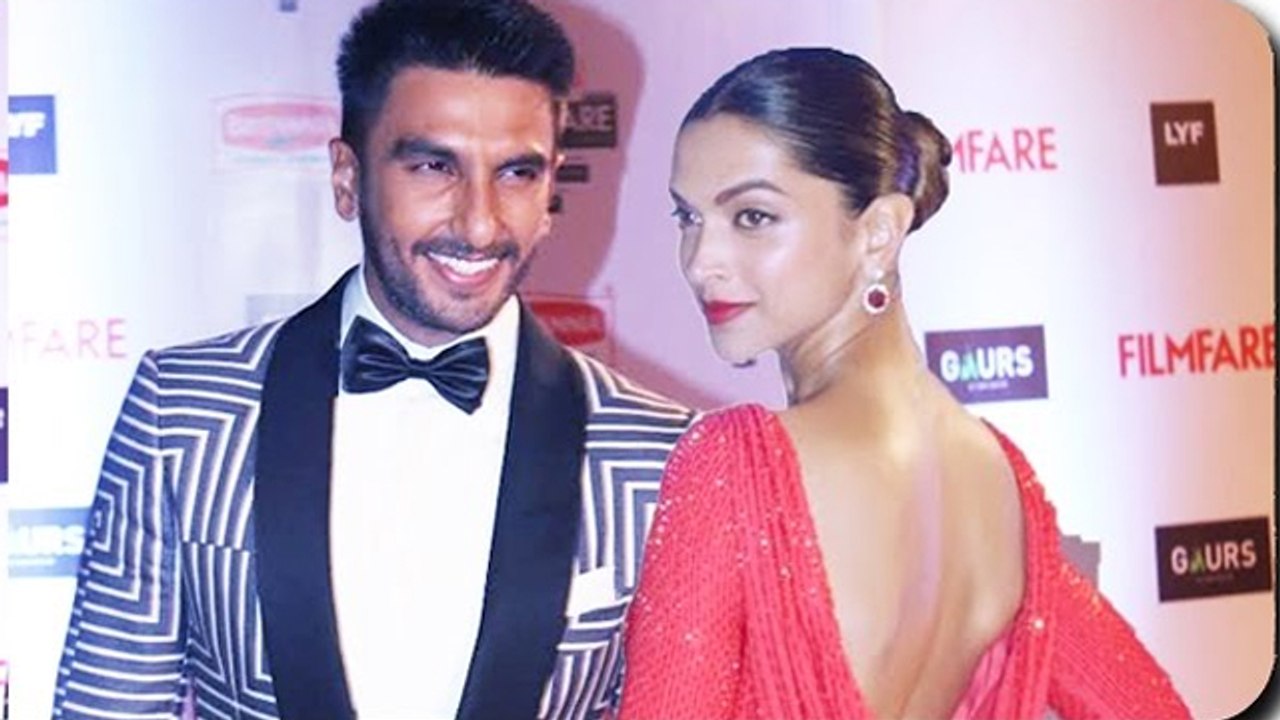 Ranveer Singh Makes His Relationship With Deepika Padukone Official At Filmfare Awards 2016!