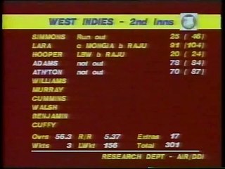 Manoj Prabhakar BROKEN NOSE courtesy of Courtney Walsh 3rd test 1994. Rare cricket video