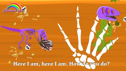 Dinosaur Skeleton Finger Family | Finger Family Nursery Rhymes for Kids Babies and Toddler