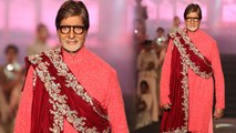 Amitabh Bachchan's Royal Ramp Walk | 25 Yrs Of Vikram Phadnis In Bollywood