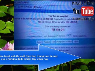 Virus Mã Hóa Lấy Tiền Chuộc - Nguyễn Thanh Tú