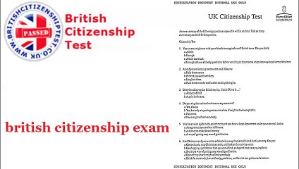 British Citizenship Test