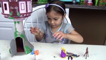 BIG RAPUNZEL TOWER CASTLE TANGLED Kinder Surprise Egg Kids Toys Review Disney Princess Videos