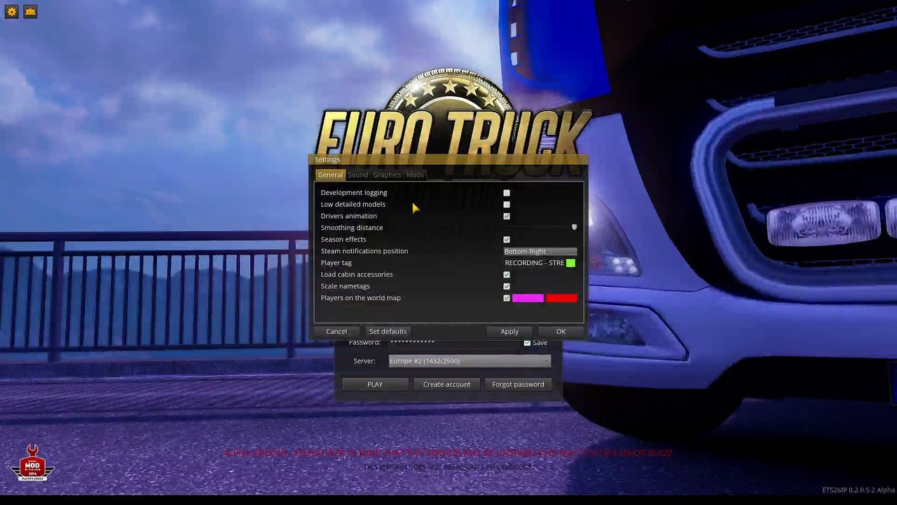 Ets 2 Mp de Kasma Sorunu