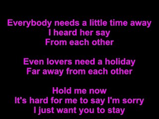 Chicago – Hard To Say I'm Sorry Lyrics