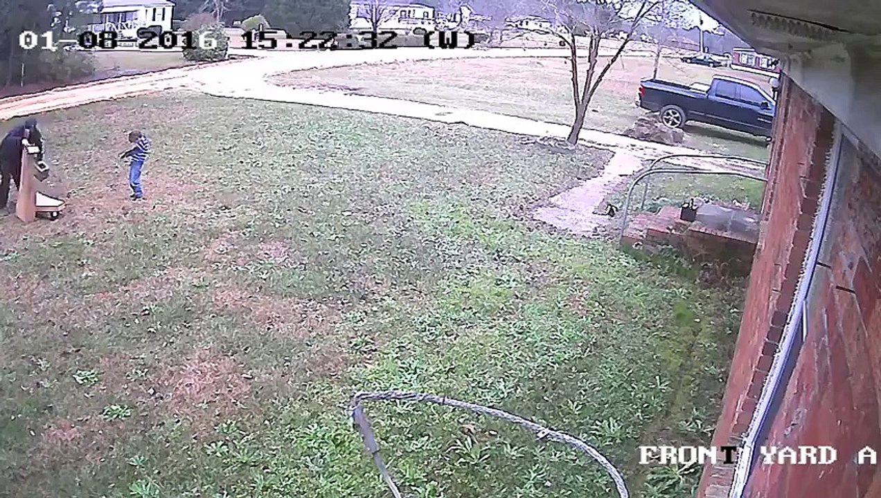 Kid Almost Shoots Dad in Head with Bow and Arrow