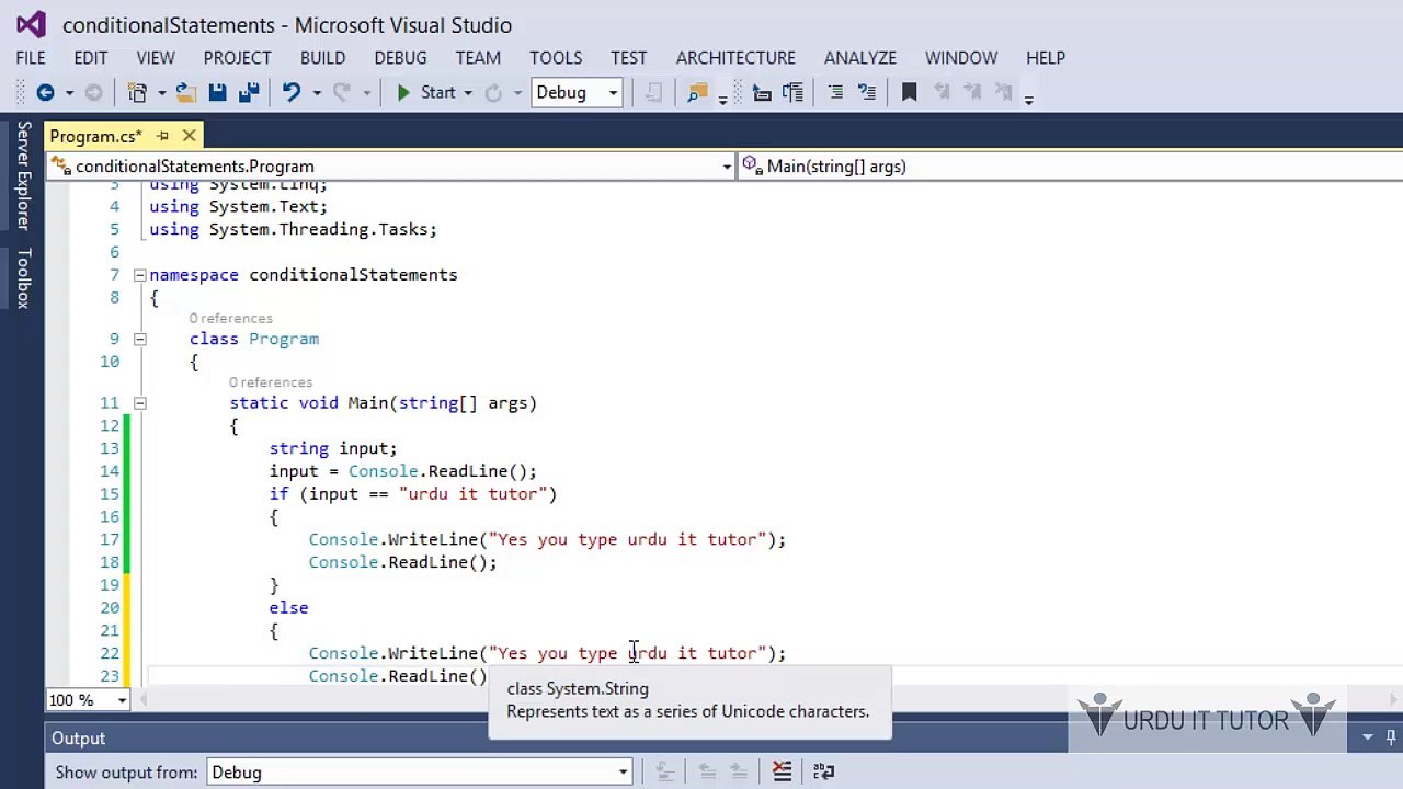C# Conditions 1
