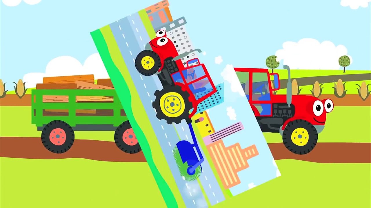 Kinderlieder ein lustiges Lied für Kinder über einen fleißigen Traktor, der  allen gerne hi - Dailymotion Video