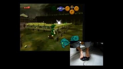 TLoZ Ocarina of Time con los pies