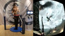 Skyrim in VR - Cyberith Virtualizer   Oculus Rift   Wii Mote