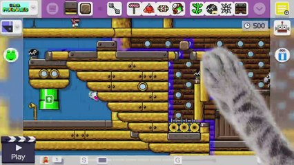 Super Mario Maker - Making a Level - Name: "The Flying Italian pt 2"