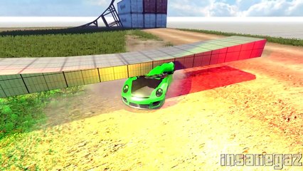 BeamNG Drive Alpha Porsche 911 GT2 v4.1 Crash Testing #29 HD | Bernice Lambert