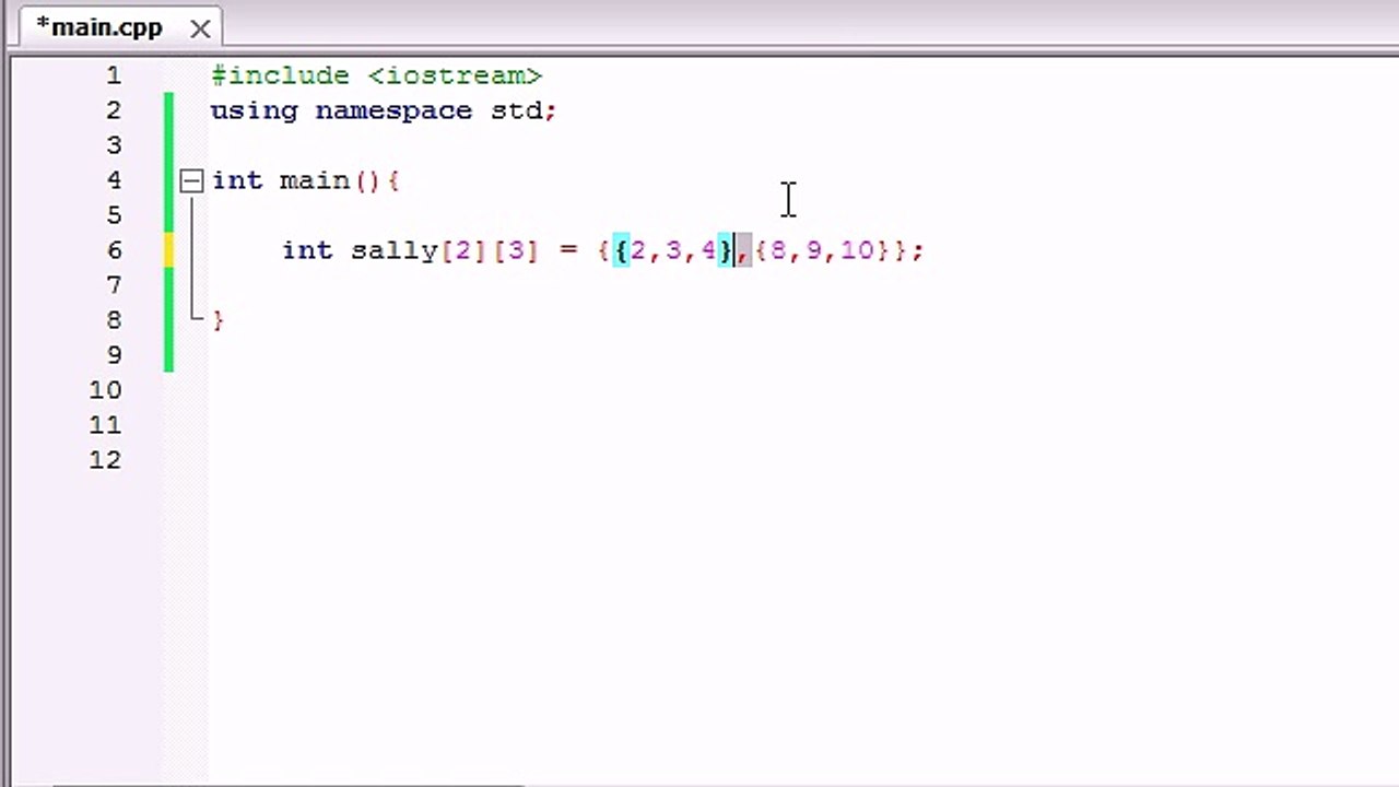 C++ Programming Tutorials - 36 -  Multidimensional Arrays