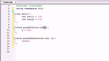 C++ Programming Tutorials - 39 - Pass by Reference with Pointers