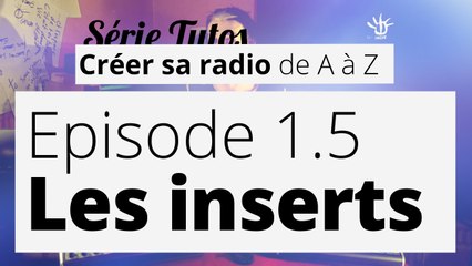 Créer sa radio - 1.5 - Les inserts