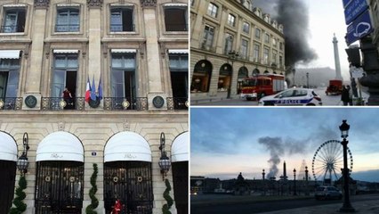 Huge fire at Ritz Hotel in Paris which could destroy historic building