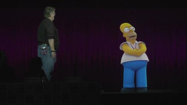 Comic-Con 2014_ Hologram Homer _ THE SIMPSONS _ ANIMATION on FOX