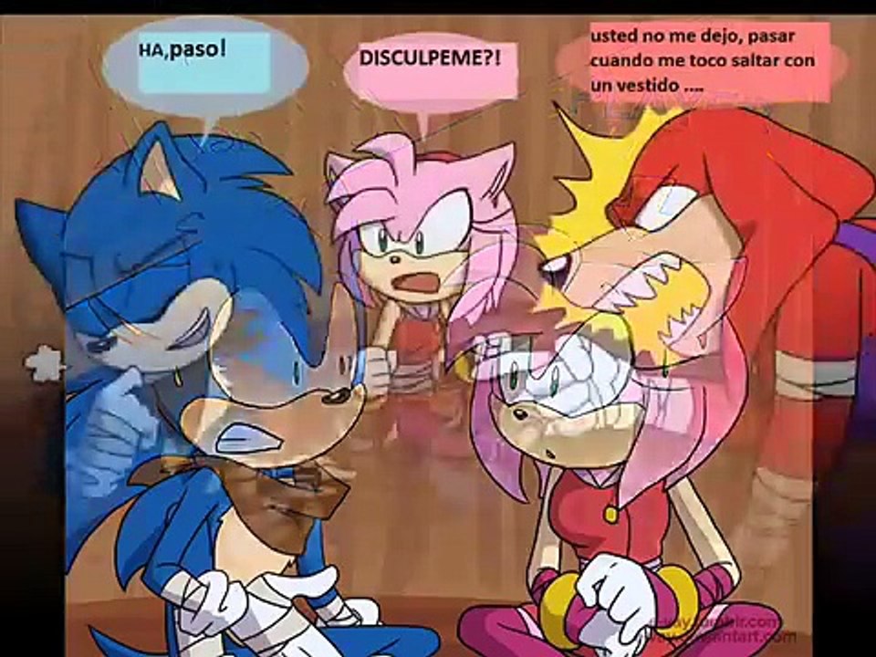 mini comic sonamy sonic boom kiss (español)