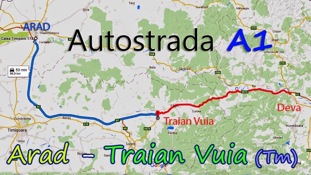 Autostrada A1 Arad-Traian Vuia (Tm) ian 2016 Sony AS200V