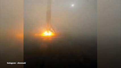 Falcon 9 Lands on Droneship, but Painfully Tips Over and Explodes