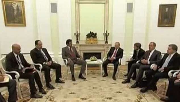 Владимир Путин встретился в Кремле с эмиром Катара Тамимом Бен Хамадом Аль Тани