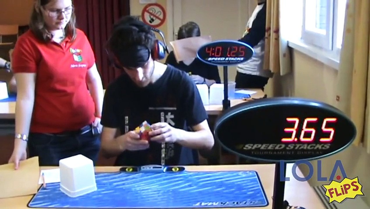 Marcell Endrey Rubiks Cube blindfolded World Record 28.80s
