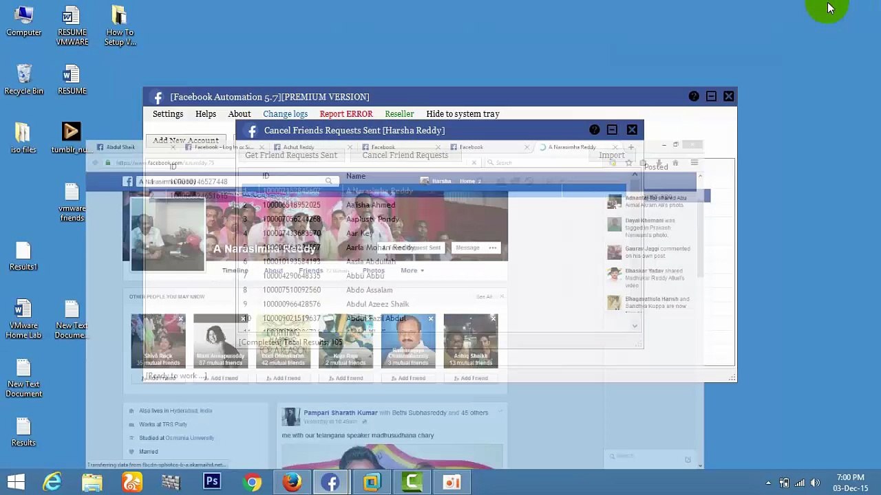 how to cancel all sent friend request on facebook in one click