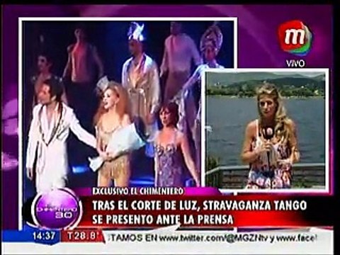 Tras los reiterados cortes de luz, Nacha Guevara dio la cara con el público