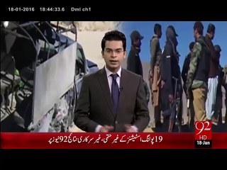 Quetta Mein Dehshat Gardi - 18 Jan 16 - 92 News HD