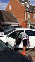 Super League Rugby stars Tim Smith and Kevin Locke filmed minutes after car crash line