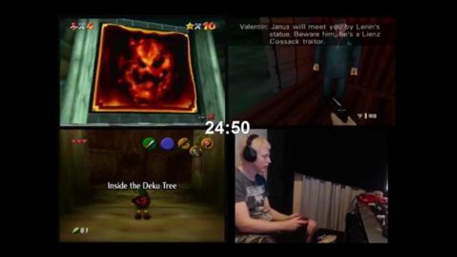 Super Mario 64, Ocarina of Time y Goldeneye terminados de forma simultánea en 1 hora