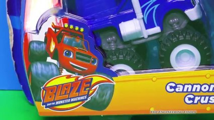 BLAZE AND THE MONSTER MACHINES Nickelodeon Blaze Crusher's Cannon a Blaze Video Toy Review