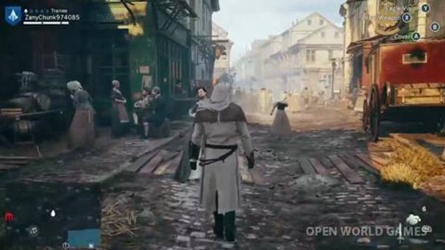 Assassin's Creed Unity New Gameplay- Singleplayer Free Roam Walkthrough LIVE PART 1 PS4 Xbox One PC