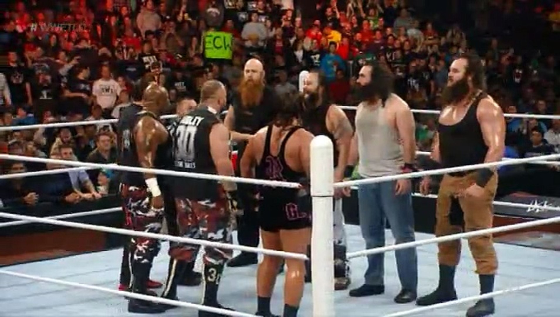 ⁣The Wyatt Family vs. The ECW Originals- Eight-Man Tag Team Elimination Tables Match- WWE TLC 2015 (F