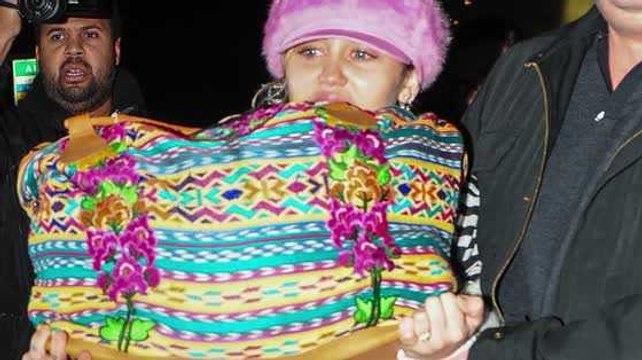 Miley Cyrus Wearing Engagement Ring