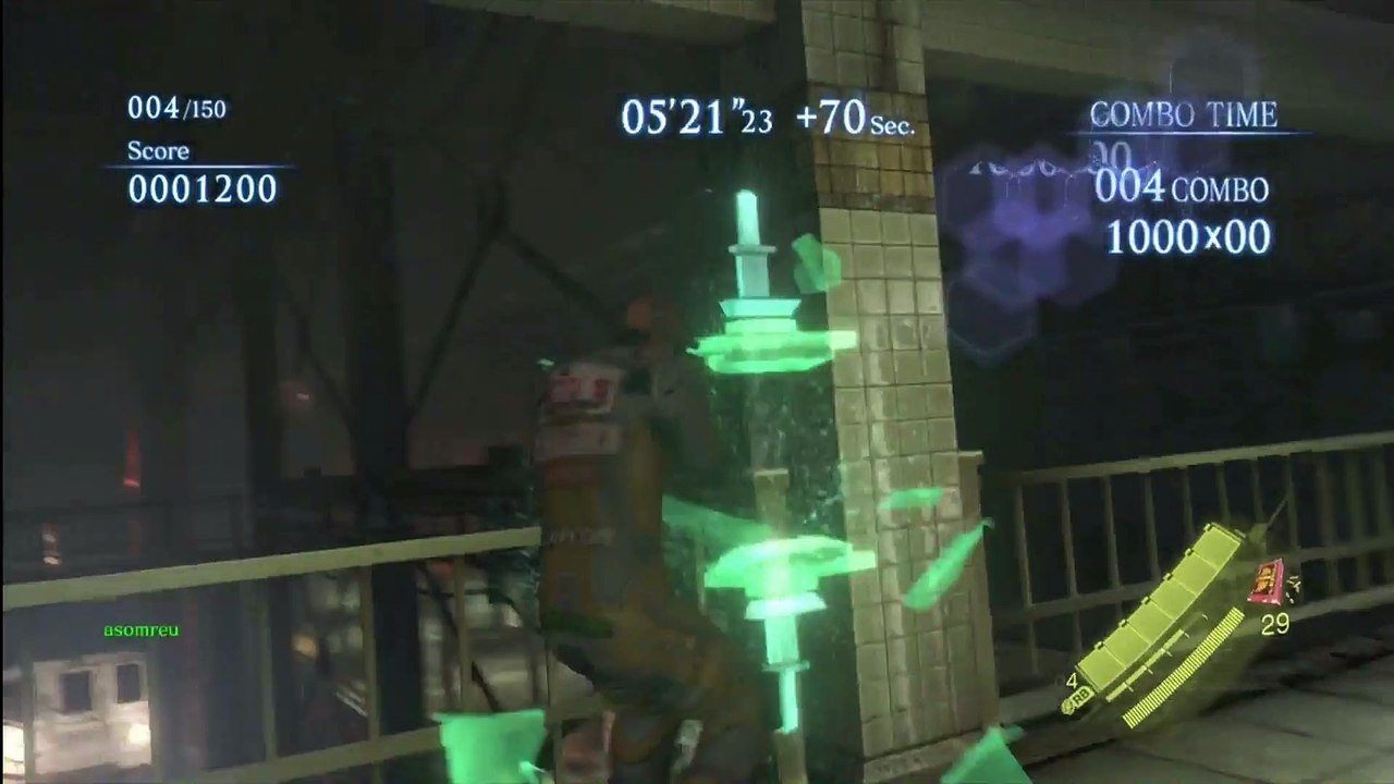 RESIDENT EVIL 6  [HD] - THE MERCENARIES - PIERS (COSTUME 1) DUO - RAIL YARD (S RANK!)