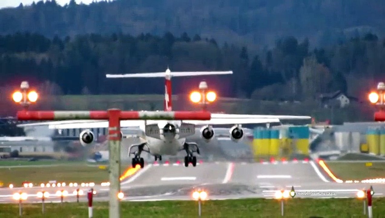 Crosswind landing & take-off / storm Felix in Zurich complete day-Sturmtief Christian Big Planes