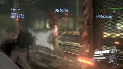 RESIDENT EVIL 6  [HD] - THE MERCENARIES - SHERRY (COSTUME 2) DUO - RAIL YARD (S RANK!)