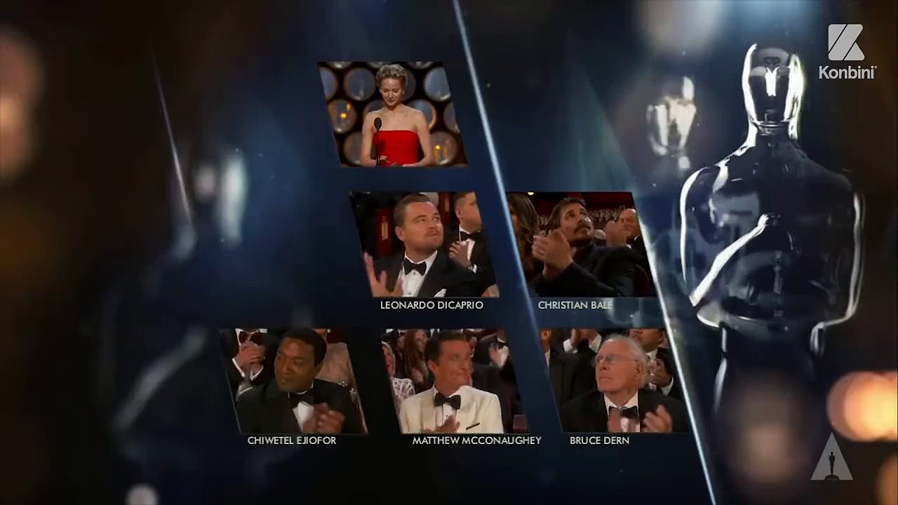 Leonardo DiCaprio Oscar ödülü alıyor sürprizli