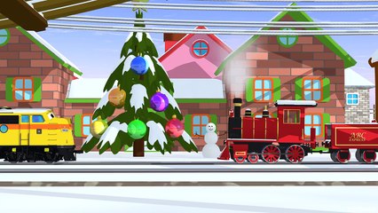 Паровозик Шонни наряжает ёлку. развивающий мультфильм для малышей. Учим лево и право.