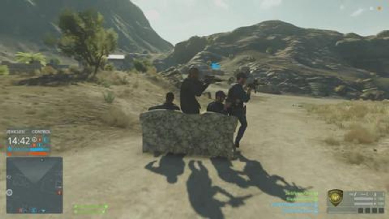 Battlefield Hardline el sofá vehículo
