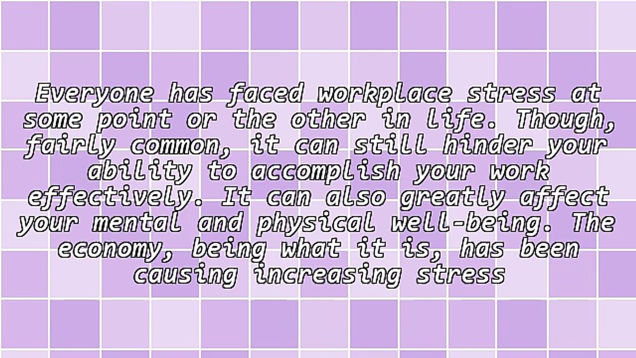 Manage Stress at Work