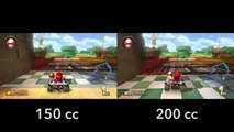 Mario Kart 8 - 200cc vs 150cc - Tuberías Planta Piraña (Wii U)