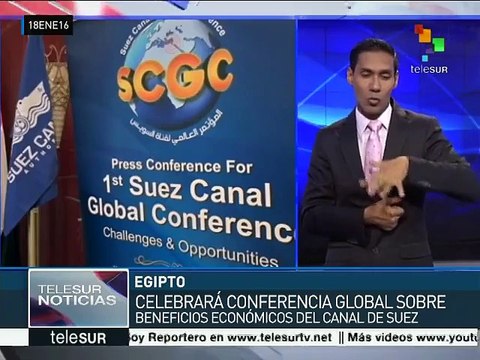 Realizarán conferencia en Egipto sobre beneficios del Canal de Suez