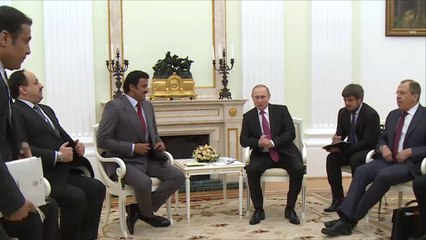 قضايا المنطقة على طاولة محادثات أمير قطر بروسيا