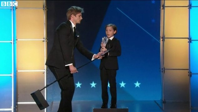 Nine-year-old Jacob Tremblay steals the show at the Critics Choice awards