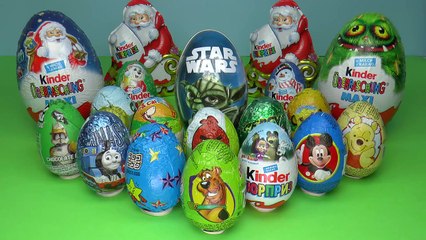 Tải video: 20 Surprise eggs, Kinder Maxi Маша и Медведь Kinder Surprise Mickey Mouse Surprise egg